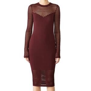 Bailey 44 Decoy Sweater Dress in Burgundy Size Large